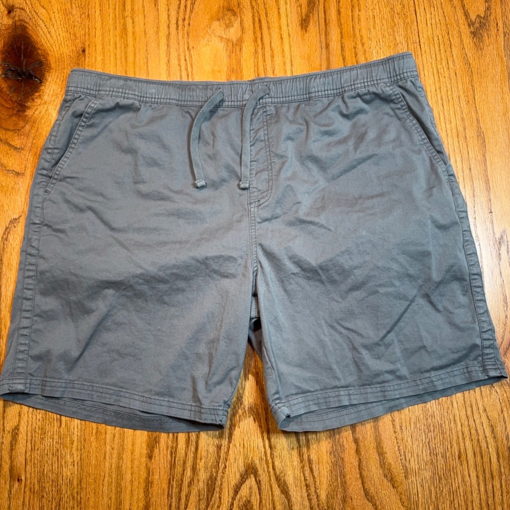 Katin Hybrid Shorts Mens XXL Grey Casual Chino Stretch Drawstring Elastic Waist